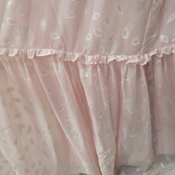 Lulus Pastel Pink Puff Sleeve Maxi Dress 1X | Romantic Vibes - Picture 6 of 16
